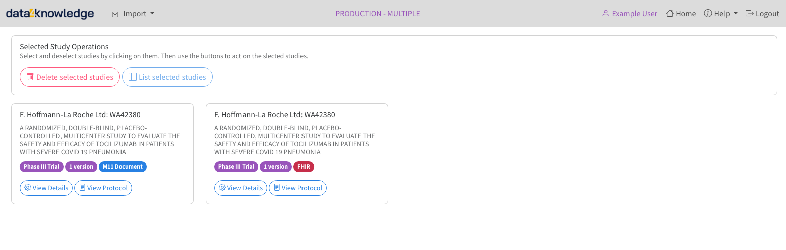 Home with M11 and FHIR Studies