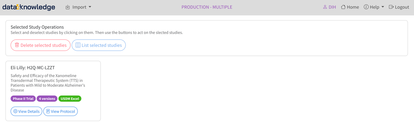 Home with USDM Excel Study