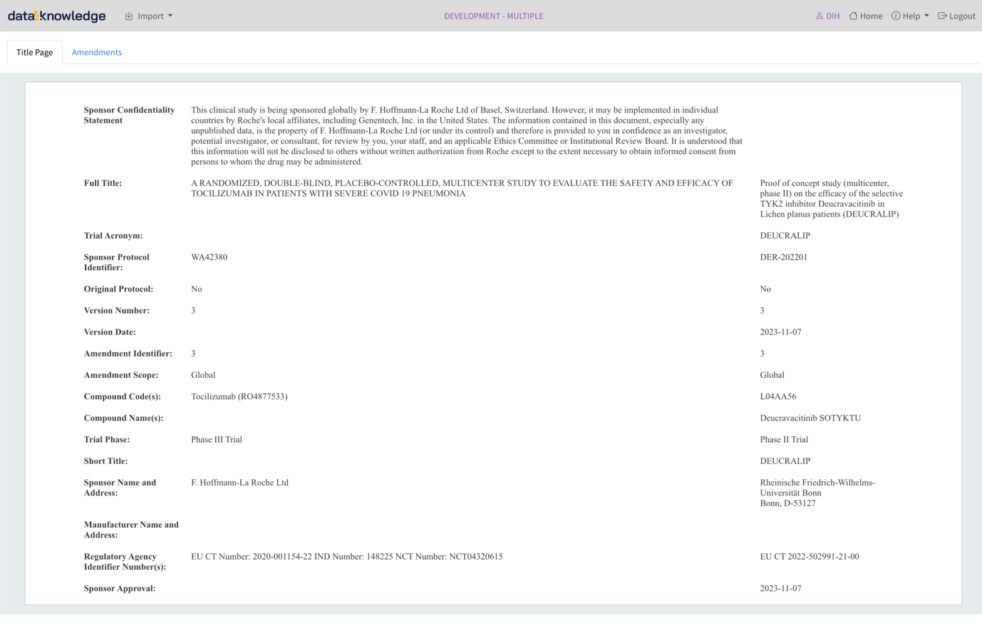Title Page Comparison